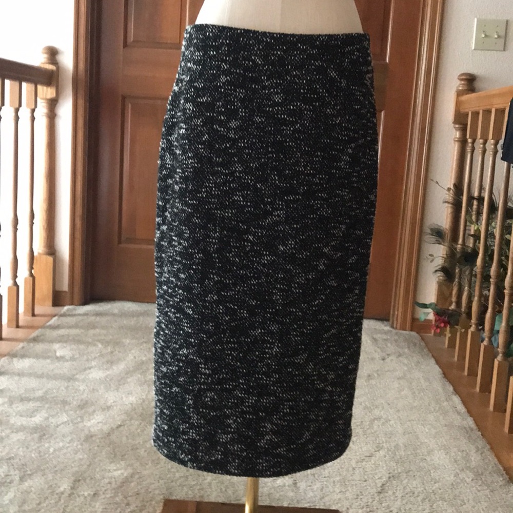 NWOT! Ann Taylor | Black & White Pencil Skirt |  6